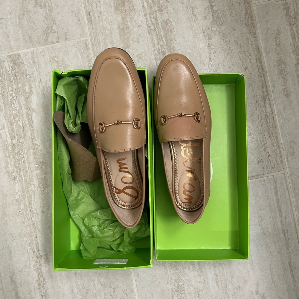 Sam Edelman Lorraine Loafers in Nude - 7.5 WIDE